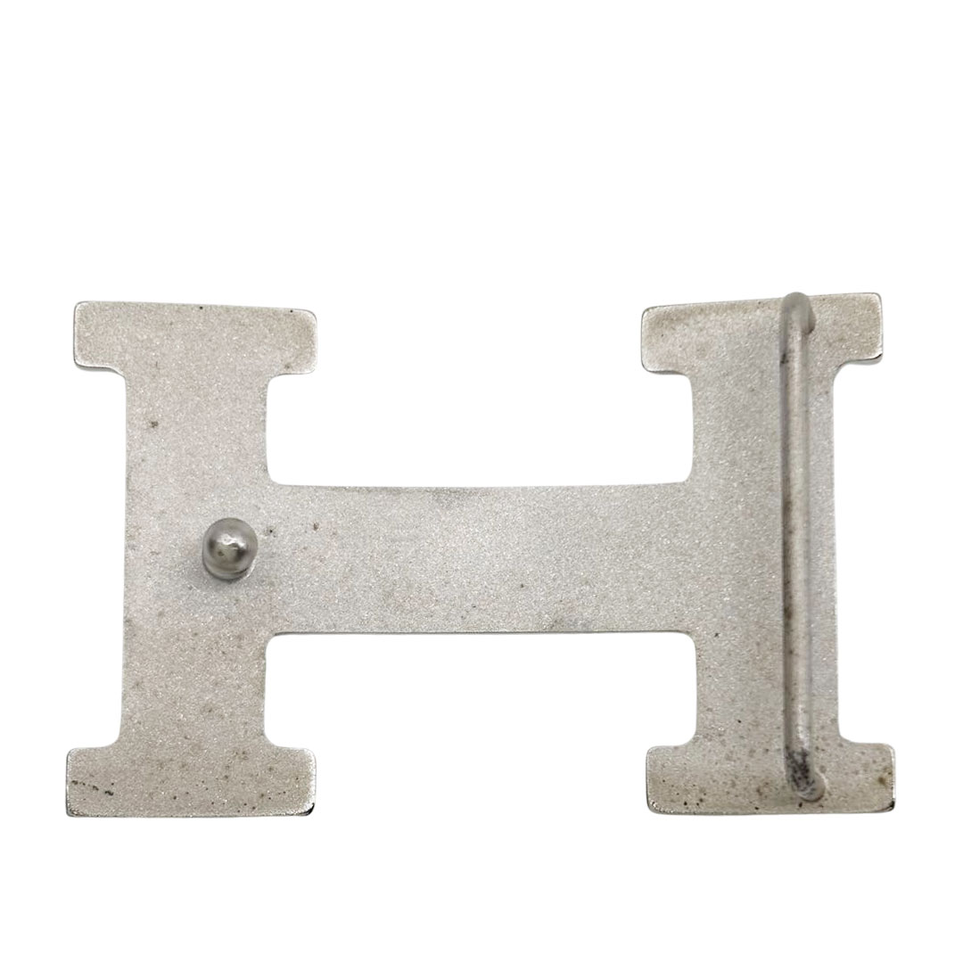 HERMES エルメス Hベルト コンスタンス 72 リバーシブル ボックスカーフ ブラック/ピンクベージュ系/シルバー金具 □F刻印