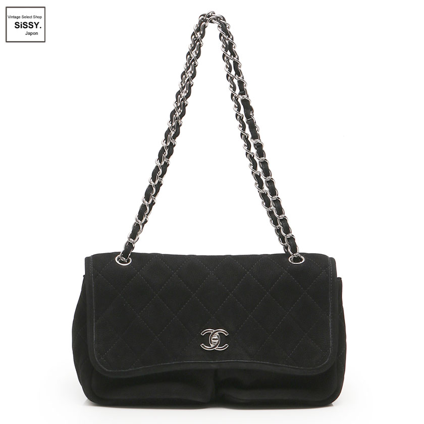 シャネル □CHANEL□ チェーン ショルダーバッグ マトラッセ ヌバック  