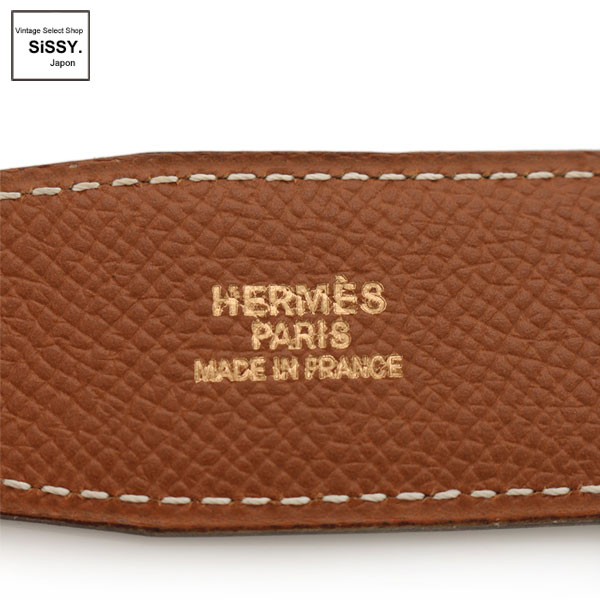 ■エルメス■ コンスタンス Hベルト ベルト 75 ボックスカーフ エプソン ブラック/ブラウン リバーシブル □A刻印 【HERMES】