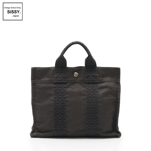 ■エルメス■ エールラインPM トートバッグ キャンバス グレー 【HERMES】