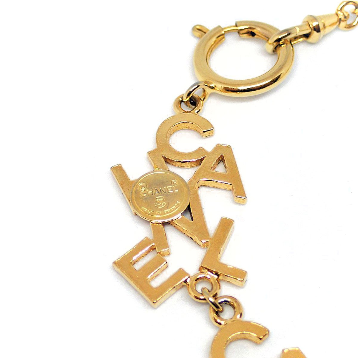 ■シャネル■ ネックレス チョーカー ロゴ ゴールド ヴィンテージ 【CHANEL】