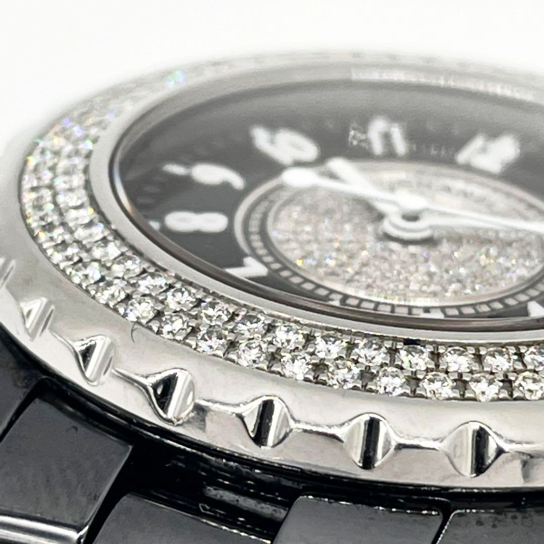 CHANEL シャネル J12 33mm レディース腕時計 ブラックセラミック