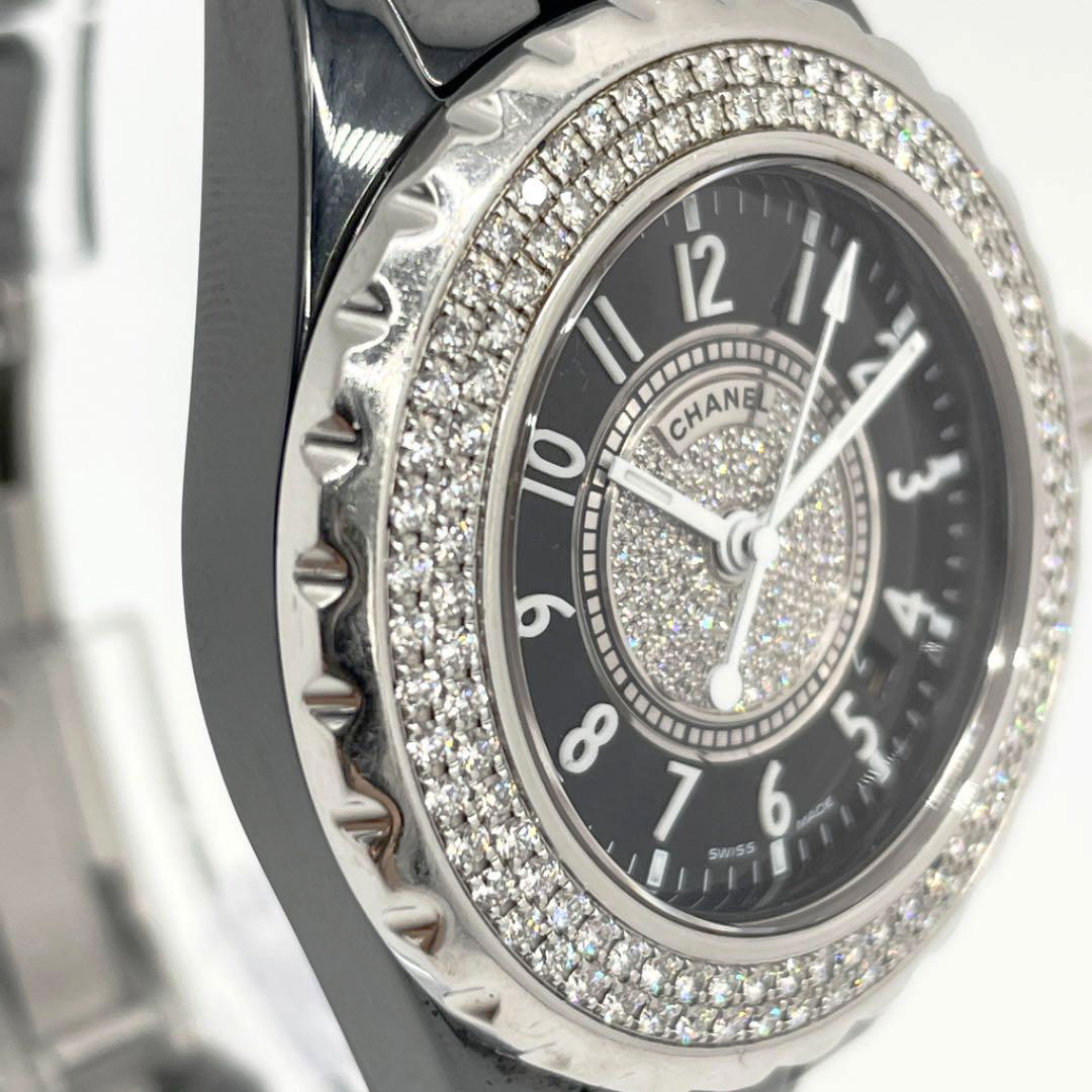 CHANEL シャネル J12 33mm レディース腕時計 ブラックセラミック
