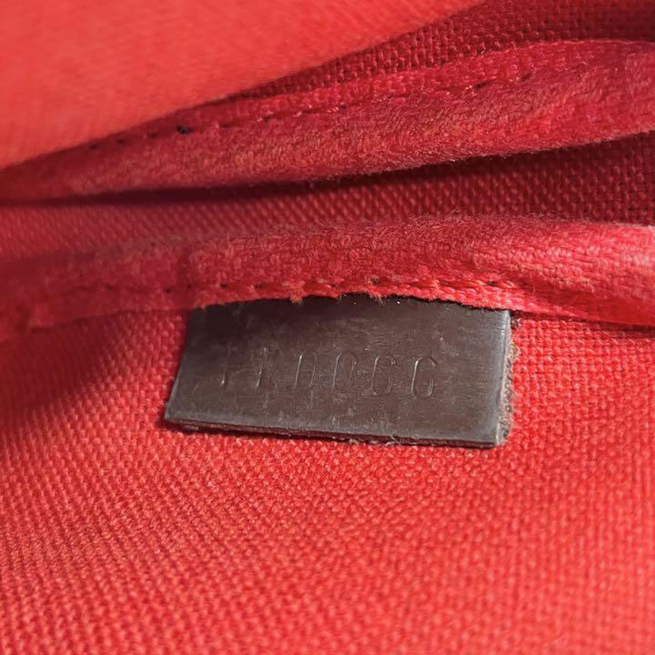 LOUIS VUITTON ルイヴィトン ミニポシェットアクセソワール チェーンポーチ ダミエ エベヌ N58009