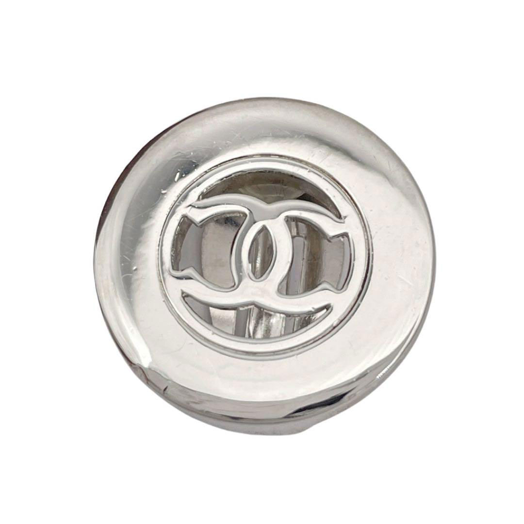 CHANEL シャネル サークルイヤリング ココマーク シルバー 97A