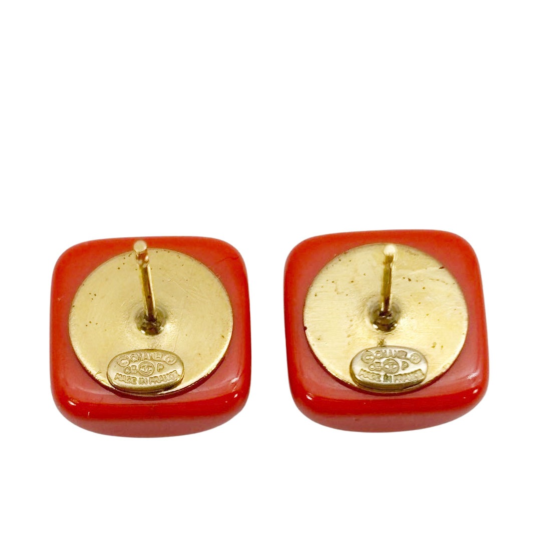 CHANEL シャネル ピアス ココマーク 03P プラスチック ピンク/ホワイト