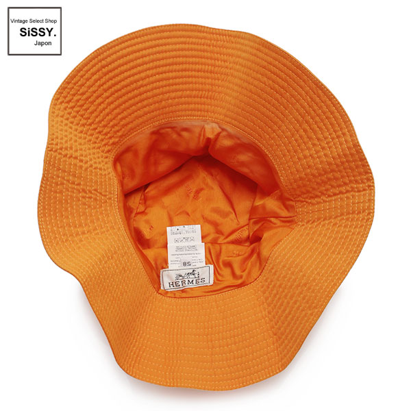 ■エルメス■ ハット 帽子 オレンジ 【HERMES】