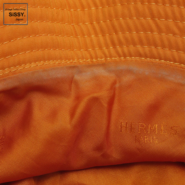 ■エルメス■ ハット 帽子 オレンジ 【HERMES】