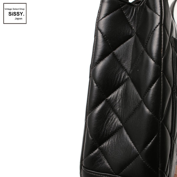 ■シャネル■ マトラッセ ショルダーバッグ ラムスキン ブラック ゴールド金具  【CHANEL】