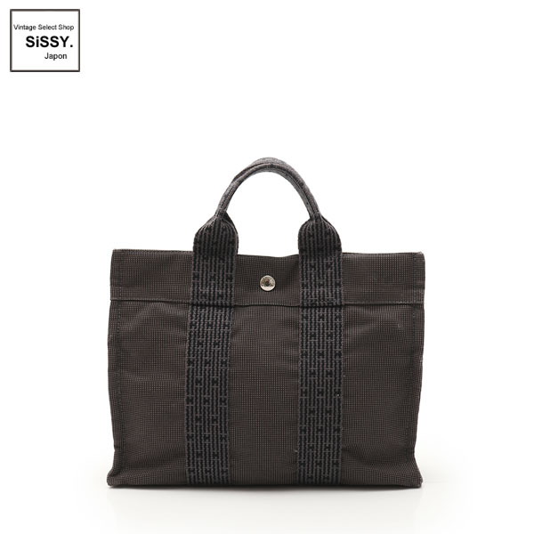 ■エルメス■ エールラインPM トートバッグ ナイロンキャンバス グレー 【HERMES】