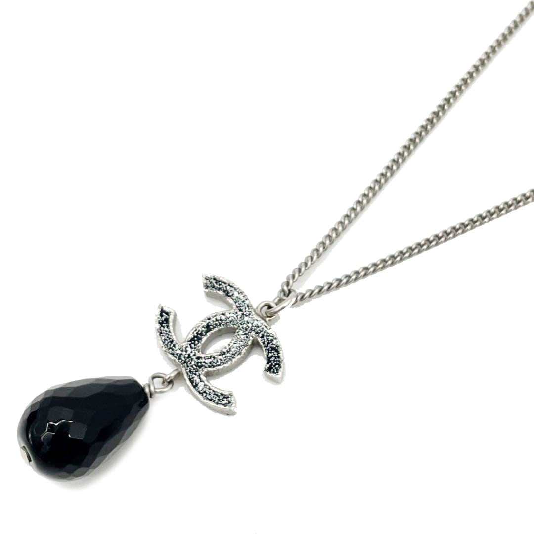 CHANEL シャネル ココマーク ネックレス B10A CHANEL シャネル ネックレス ラメココマーク ドロップストーン