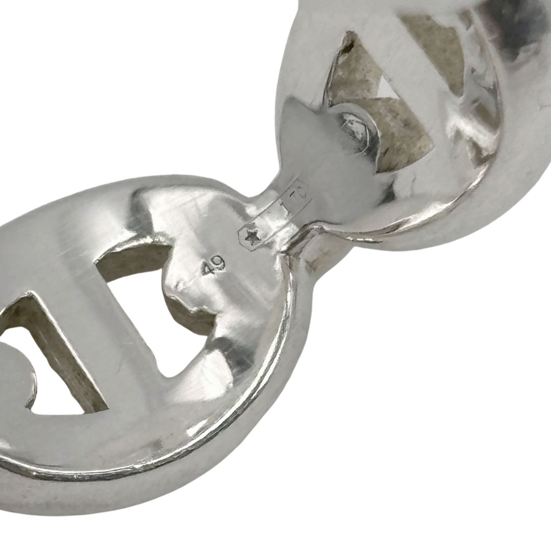 HERMES エルメス リング 指輪 シェーヌダンクル アンシェネ Ag925 シルバー #49(約9号)