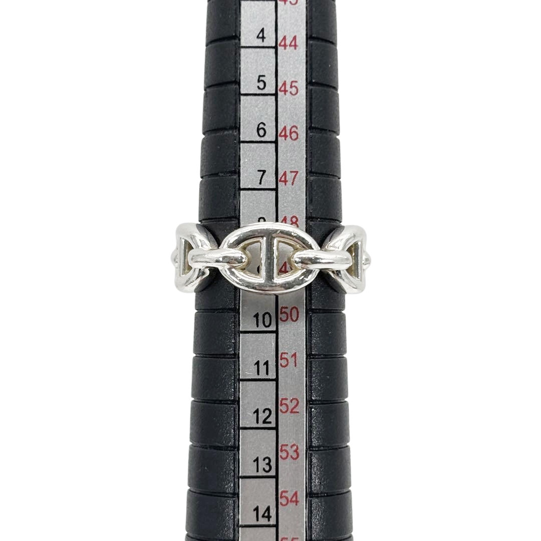 HERMES エルメス リング 指輪 シェーヌダンクル アンシェネ Ag925 シルバー #49(約9号)