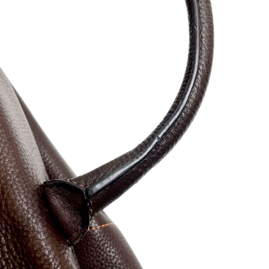 LOEWE ロエベ 2WAY ボストンバッグ レザー ブラウン