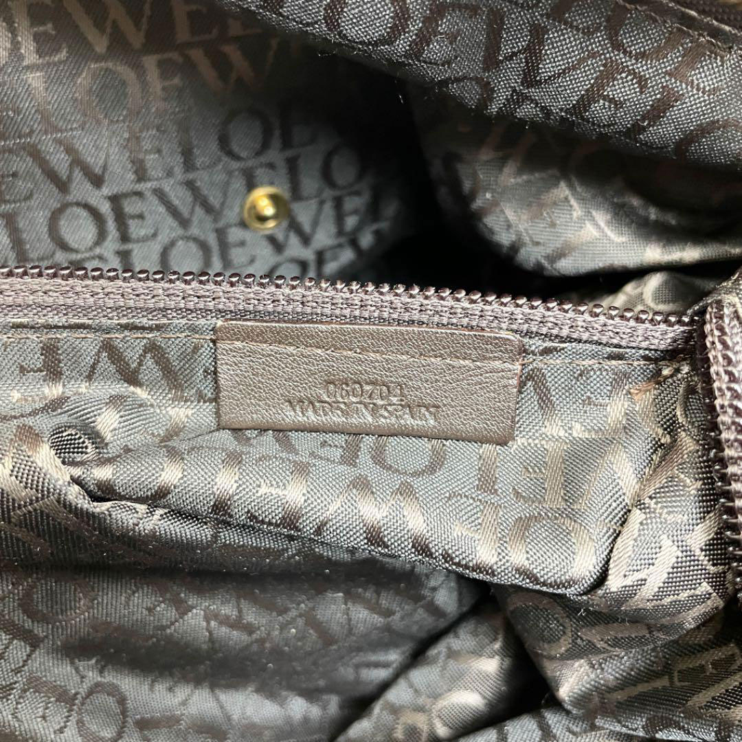 LOEWE ロエベ 2WAY ボストンバッグ レザー ブラウン