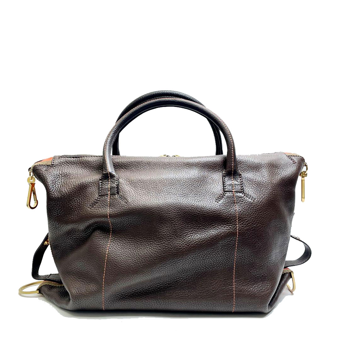 LOEWE ロエベ 2WAY ボストンバッグ レザー ブラウン