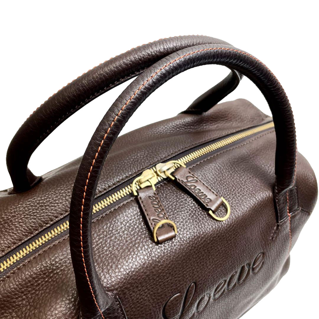 LOEWE ロエベ 2WAY ボストンバッグ レザー ブラウン | ブランド