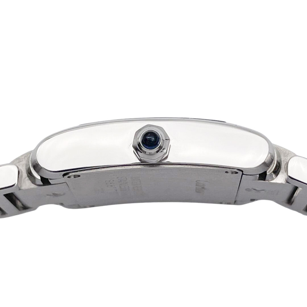 Cartier カルティエ タンクフランセーズSM レディース腕時計 QZ SS シルバー 白文字盤 W51008Q3