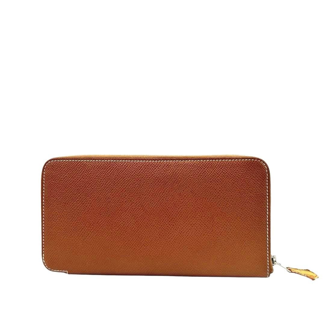 HERMES エルメス ラウンドファスナー 長財布 アザップ シルクイン