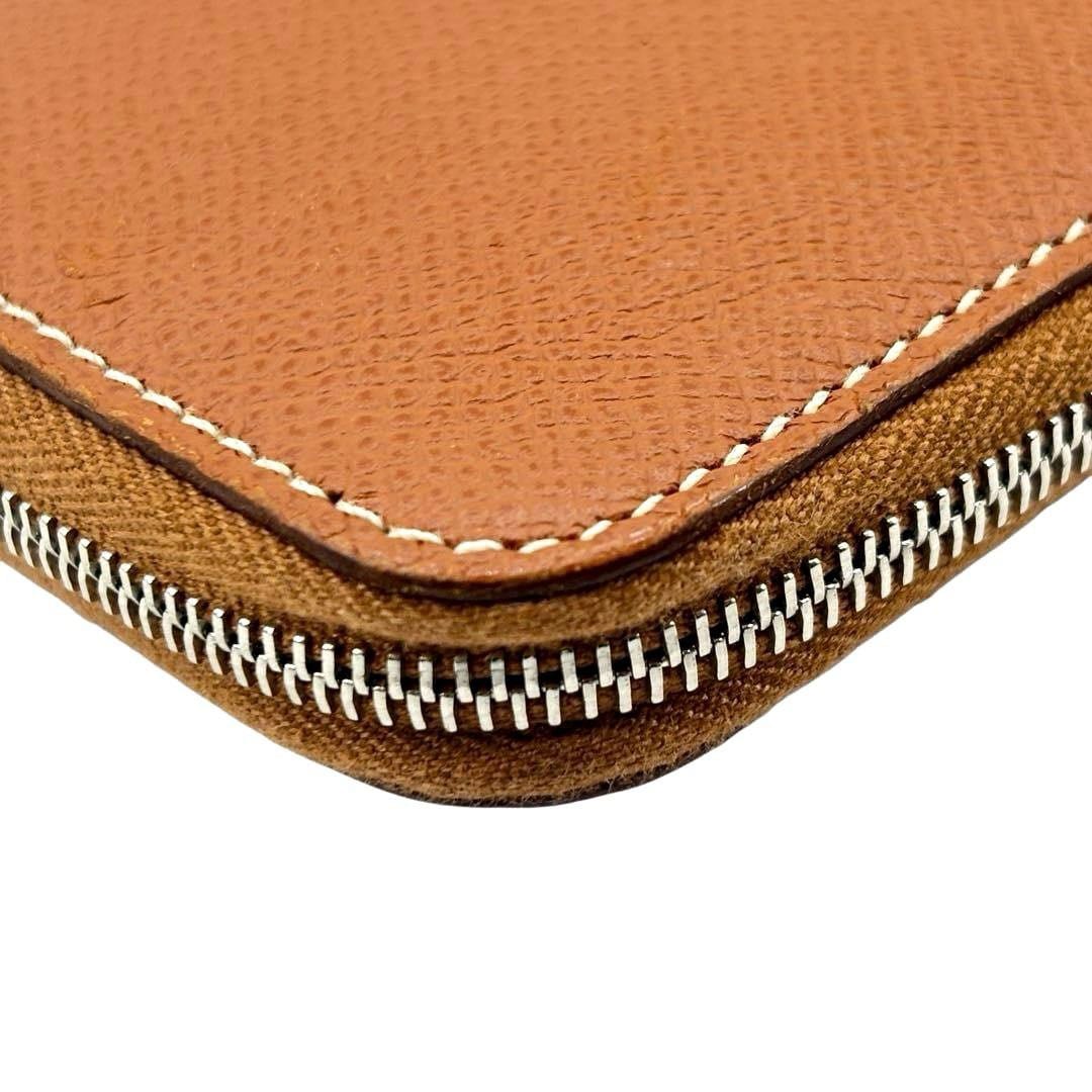 HERMES エルメス ラウンドファスナー 長財布 アザップ シルクイン