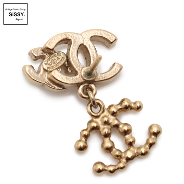 □シャネル□ トリプルココマーク ピアス ラインストーン