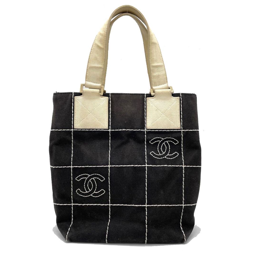 CHANEL シャネル ハンドバッグ チョコバー ワイルドステッチ レザー CHANEL シャネル ミニトートバッグ ワイルドステッチ チョコバー