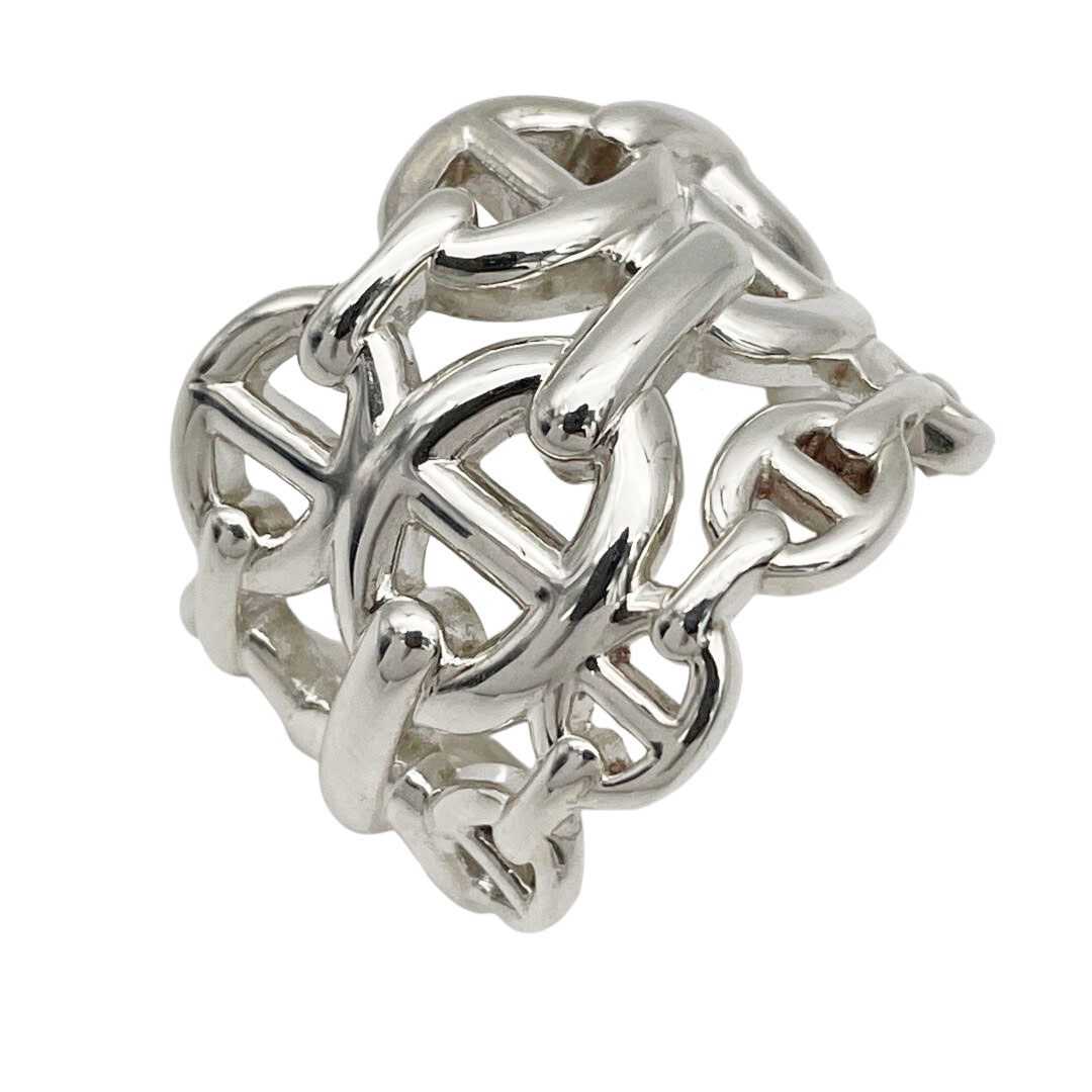 HERMES エルメス リング 指輪 シェーヌダンクル アンシェネGM Ag925 シルバー 47 (約10号)