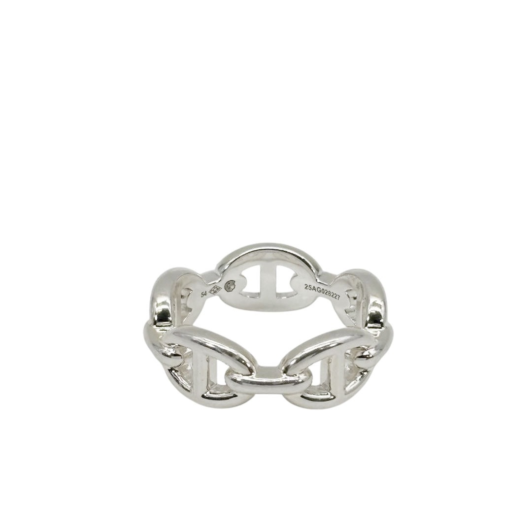 HERMES エルメス リング 指輪 シェーヌダンクル アンシェネPM Ag925 シルバー 54(約14号) 5.5g