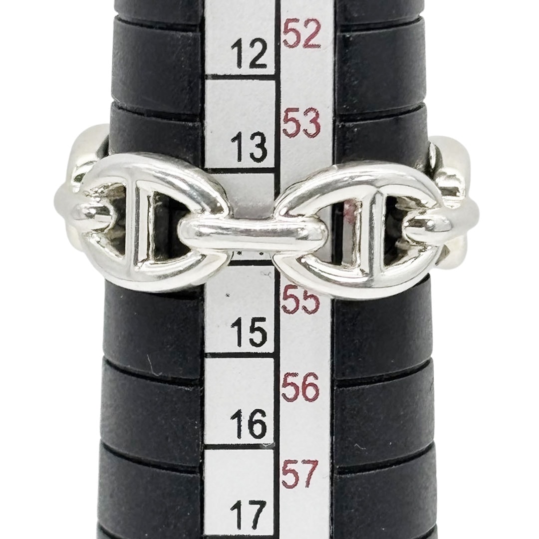 HERMES エルメス リング 指輪 シェーヌダンクル アンシェネPM Ag925 シルバー 54(約14号) 5.5g