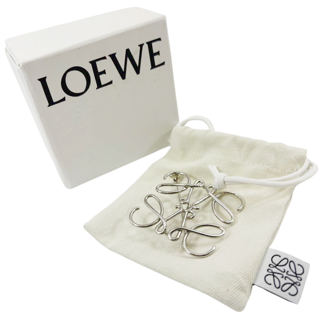LOEWE ロエベ アナグラムブローチ メタル パラジウム(シルバー)