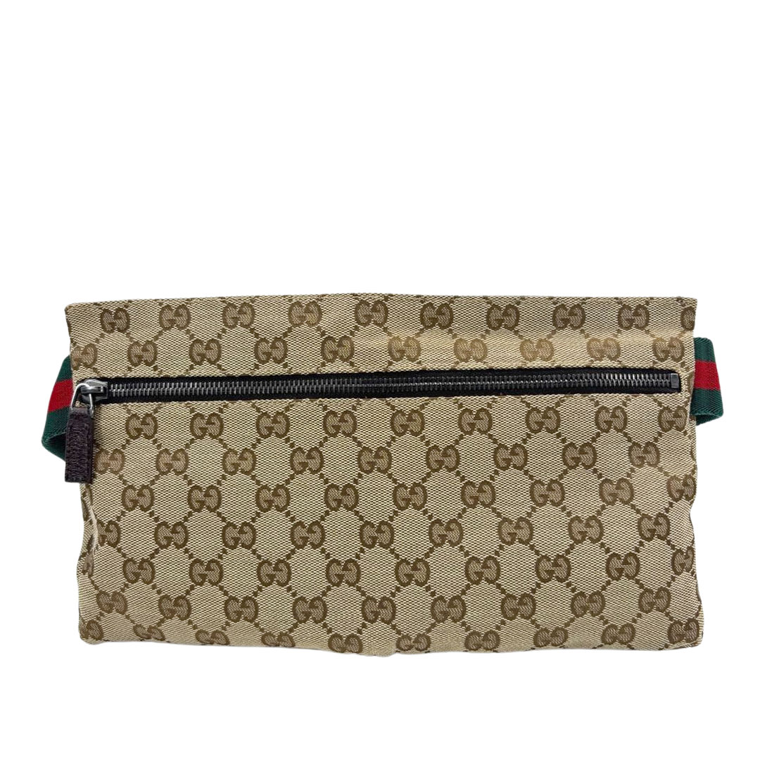 GUCCI グッチ ウェストバッグ ボディバッグ シェリーライン GGキャンバス ベージュ/ブラウン 28566 197712