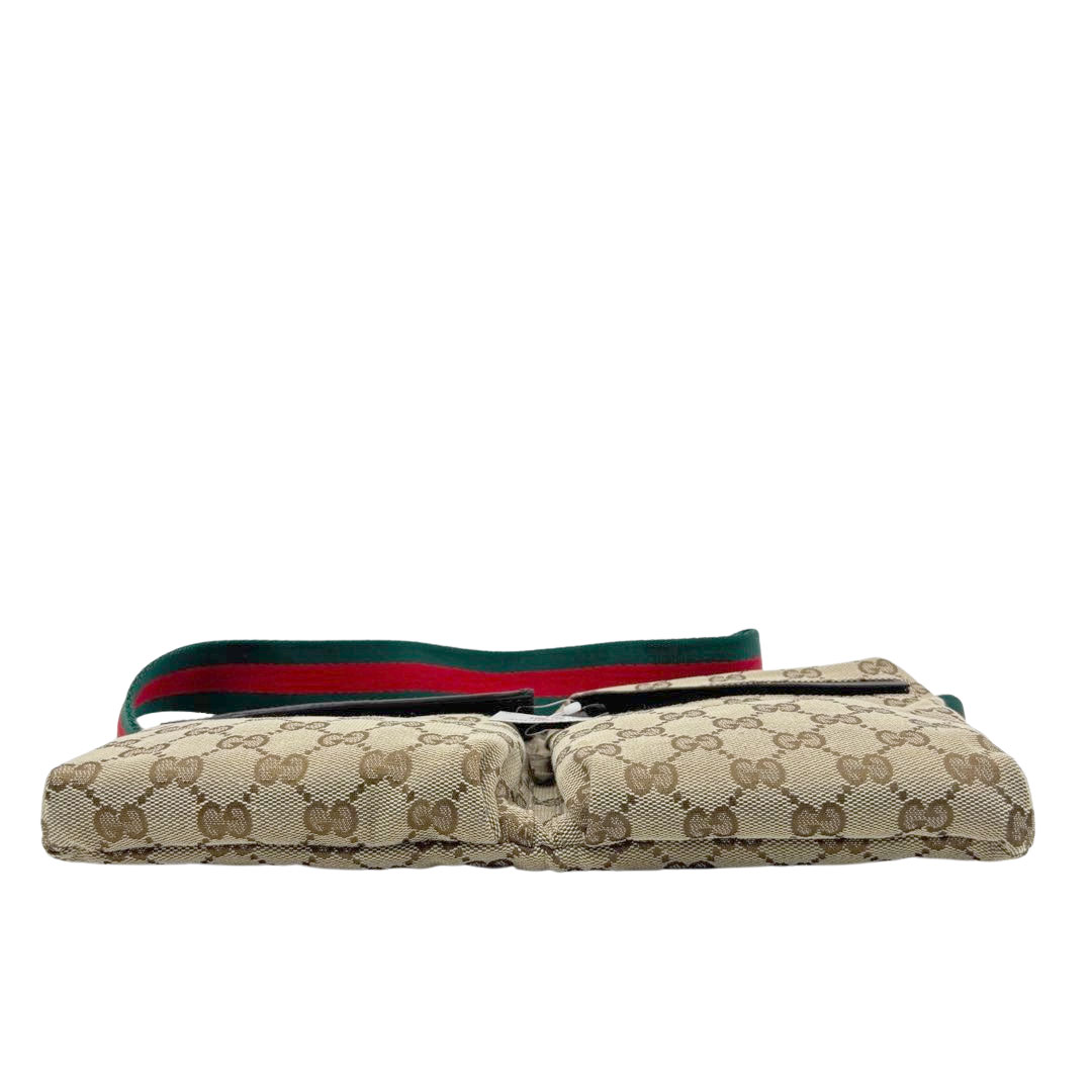 GUCCI グッチ ウェストバッグ ボディバッグ シェリーライン GGキャンバス ベージュ/ブラウン 28566 197712