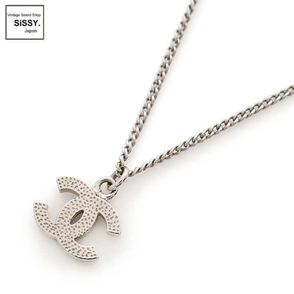 ■シャネル■ ココマーク ネックレス ラインストーン シルバー B11V 【CHANEL】