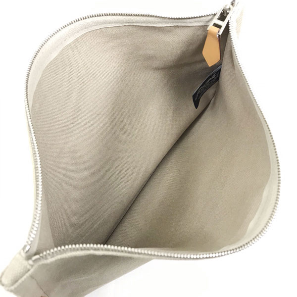 ■エルメス■ ヨッティングGM ポーチ コットンキャンバス ベージュ 【HERMES】
