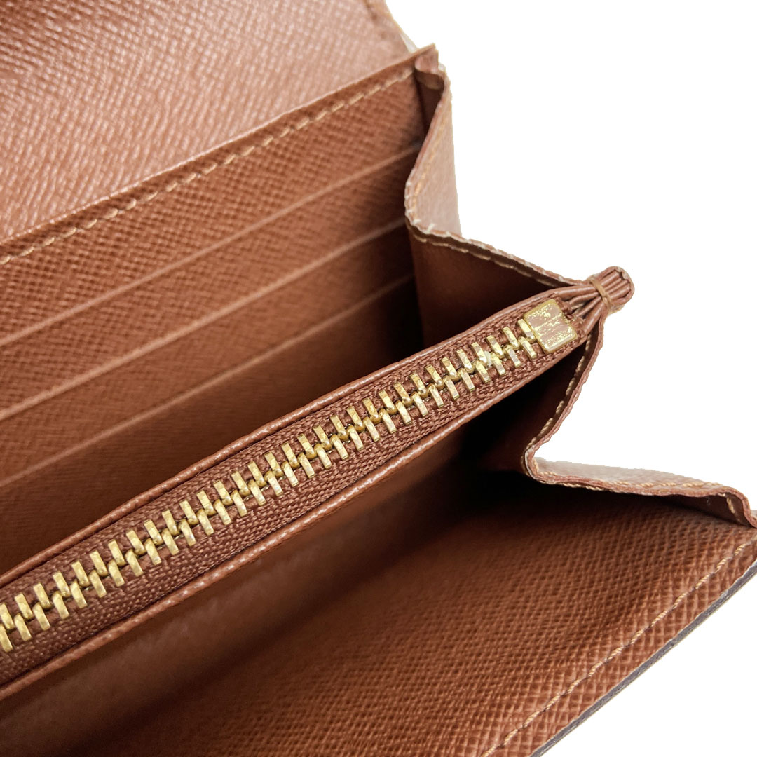 LOUIS VUITTON ルイヴィトン 長財布 モノグラム ポルトフォイユ サラ エベヌ（ブラウン系） M61734