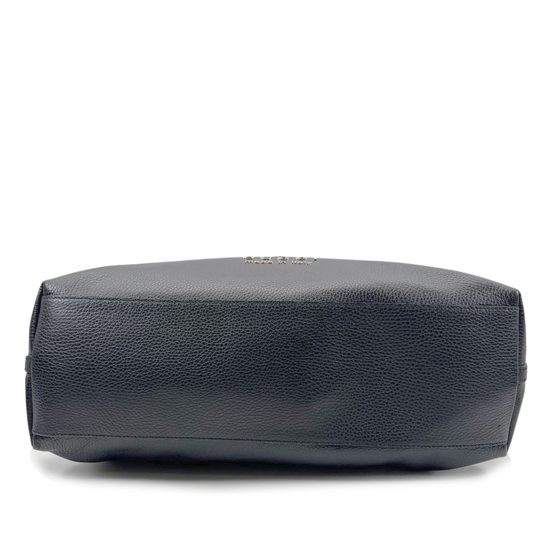 GUCCI グッチ トートバッグ ロゴ レザー ブラック 380118 アウトレット品