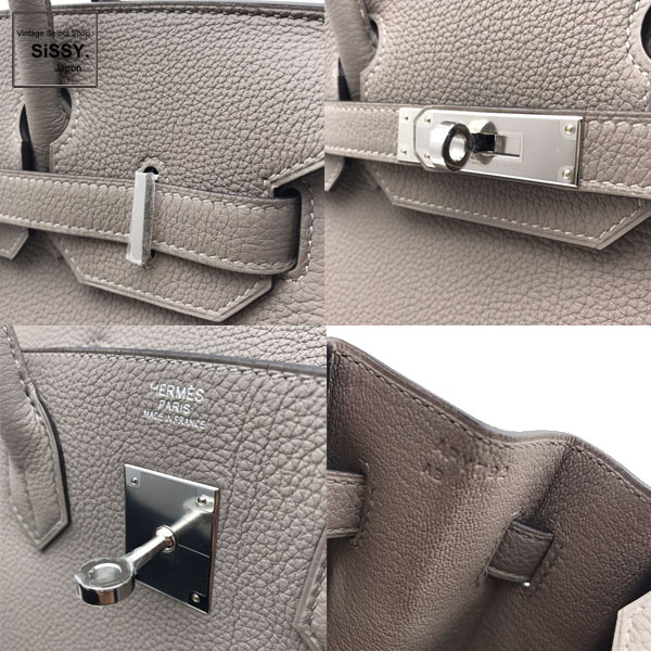 ■エルメス■ バーキン30 トゴ グリアスファルト シルバー金具 A刻印【HERMES】