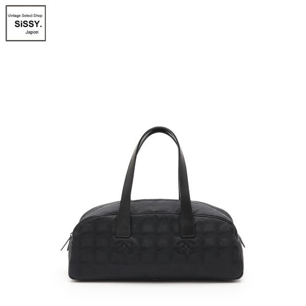 CHANEL シャネル ニュートラベル ミニボストンバッグ ナイロン キャンバス □シャネル□ ニュートラベルライン ミニボストンバッグ ハンドバッグ