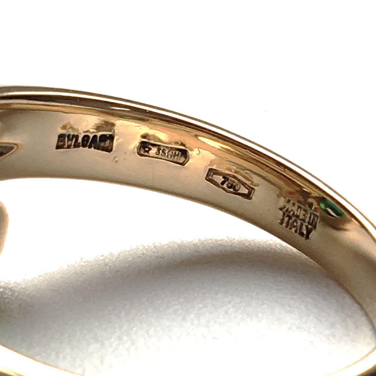 BVLGARI ブルガリ アストレアリング 指輪 750 K18YG 5.7ｇ エメラルド イエローゴールド