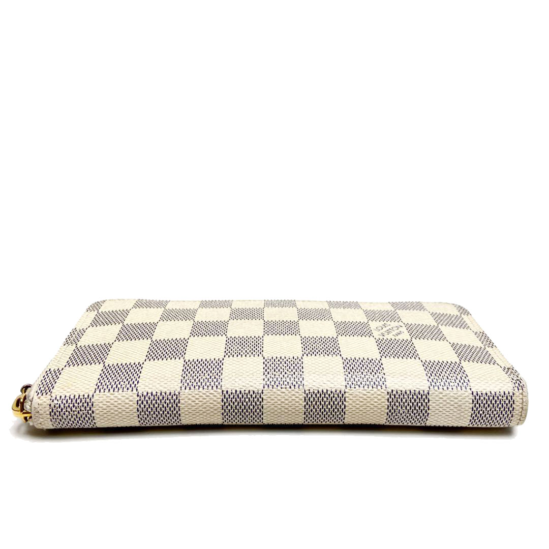 LOUIS VUITTON ルイヴィトン 長財布 ジッピーウォレット ポルトフォイユ クレマンス ダミエ アズール ローズバレリーヌ N61264