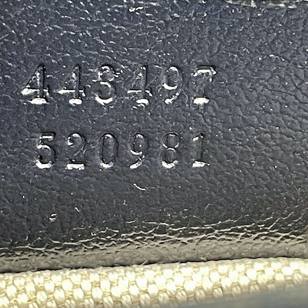 GUCCI グッチ GGマーモント スモール ショルダーバッグ キャンバス レザー ピンク 443497