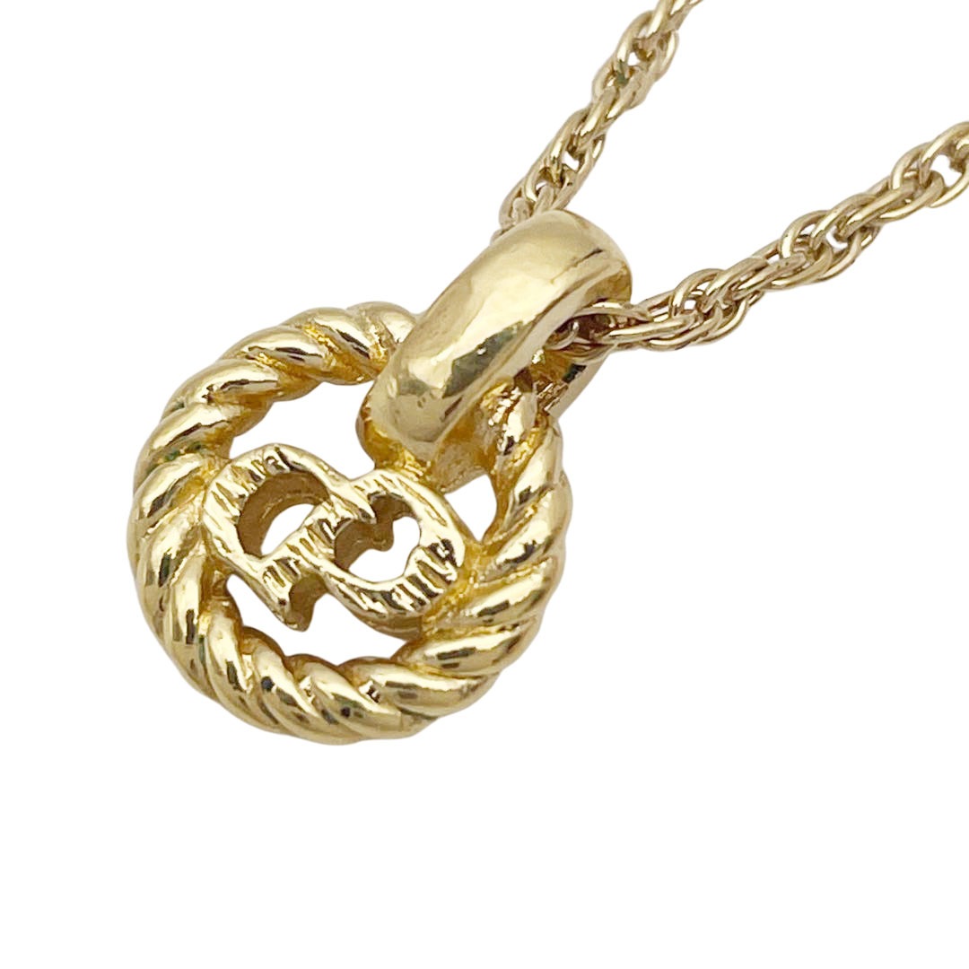 Christian Dior クリスチャンディオール ネックレス CDロゴ ミニサークル ゴールド