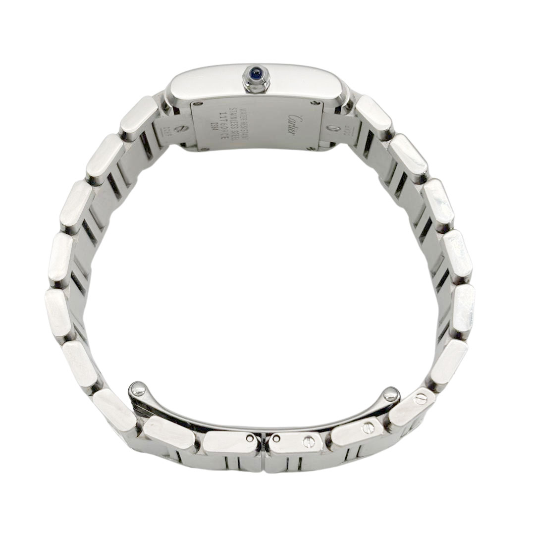 Cartier カルティエ タンクフランセーズSM レディース腕時計 QZ SS シルバー 白文字盤 W51008Q3