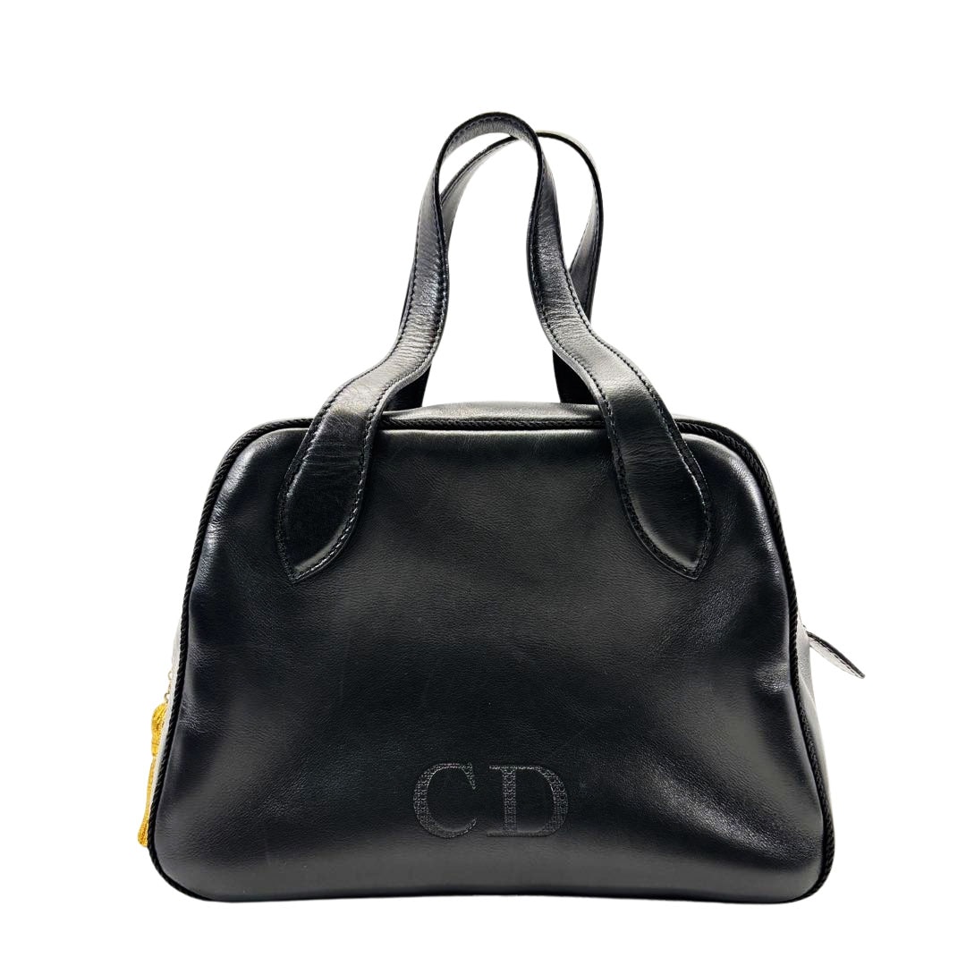 Christian Dior クリスチャンディオール スクエアハンドバッグ CDロゴ