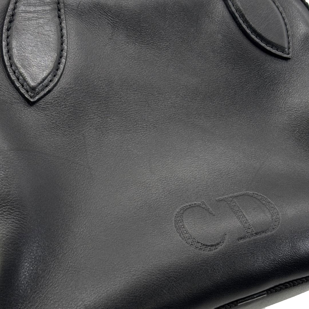 Christian Dior クリスチャンディオール スクエアハンドバッグ CDロゴ