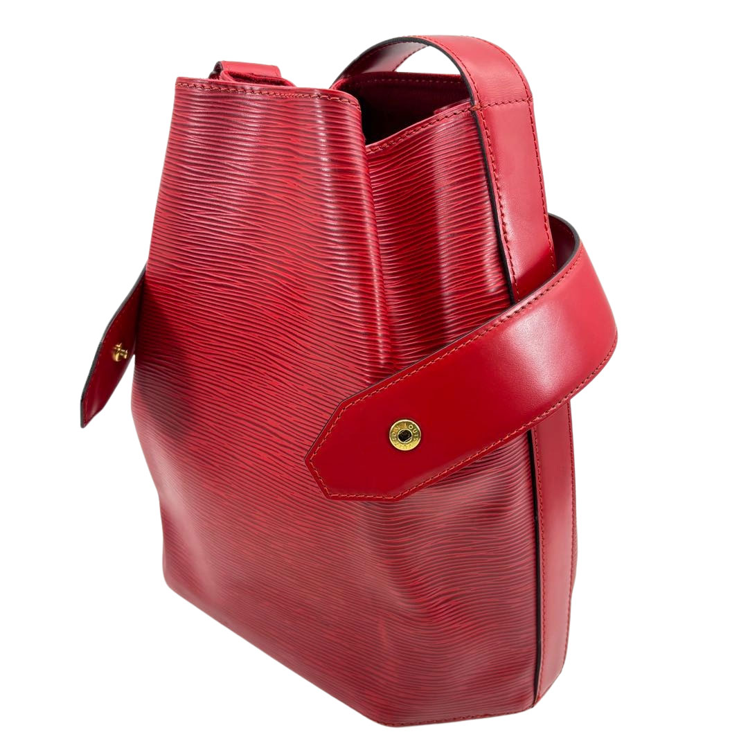 LOUIS VUITTON ルイヴィトン ショルダーバッグ サックデポールPM エピレザー カスティリアンレッド M80207
