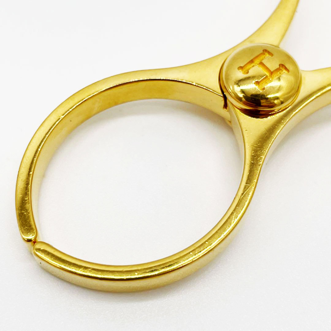 HERMES エルメス グローブホルダー チャーム フィルー（フィロー） ゴールド