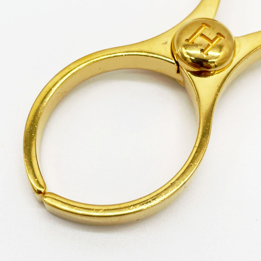 HERMES エルメス グローブホルダー チャーム フィルー（フィロー） ゴールド