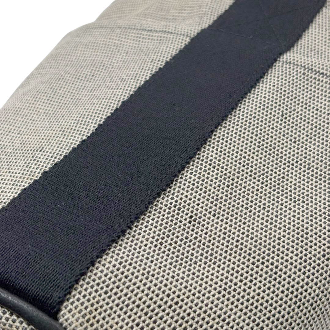 HERMES エルメス ハンドバッグ サクソーPM トワルアッシュ キャンバス グレー系 ブラック