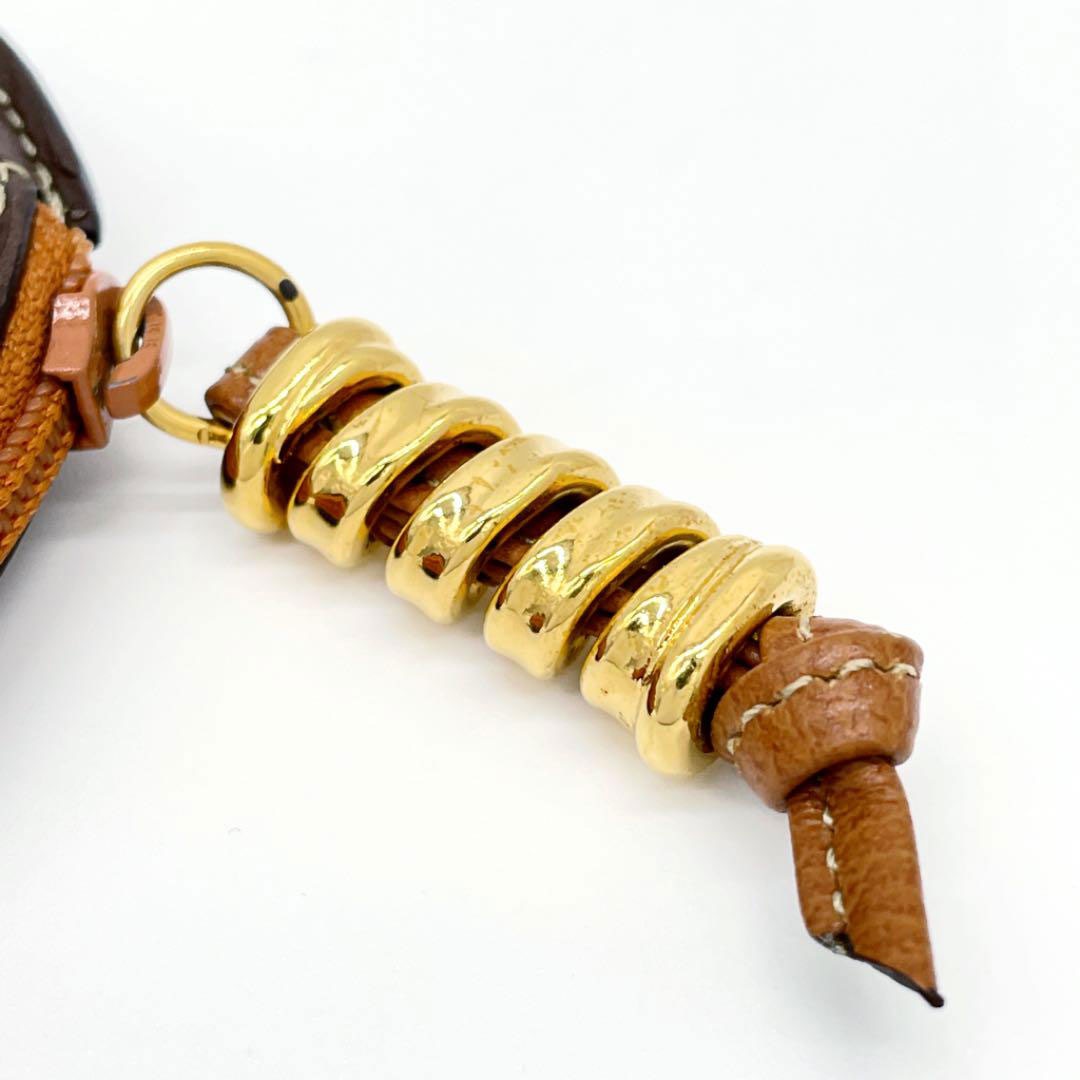 LOEWE ロエベ ラウンド型コインケース ベラスケス レザー ブラウン ゴールド金具